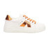 Фото #1 товара Corkys Tailgate Platform Lace Up Womens White Sneakers Casual Shoes 51-0149-ORC