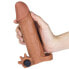 Penis Sleeve with Vibration Add 2 Pleasure X Tender Brown