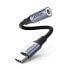 Фото #2 товара Адаптер для наушников USB-C к 3,5 мм Mini Jack 10 см - черный UGreen