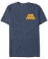Фото #1 товара Star Wars Men's Distressed Tilted Yellow Logo Short Sleeve T-Shirt