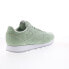 Reebok Eames Classic Mens Green Leather Lace Up Lifestyle Sneakers Shoes