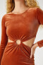 Kadın Kahverengi Elbise 3WAK80027EK