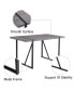 Фото #4 товара Industrial MDF Dining Table with Black Metal Legs