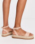 Truffle Collection flatform espadrille sandals in natural