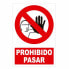 JBM Pack of 5 prohibition signs - no trespassing