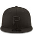 Фото #3 товара Pittsburgh Pirates Black On Black 9Fifty Team Snapback Adjustable Black Hat