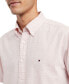 Фото #4 товара Men's Textured Short Sleeve Button-Down Shirt
