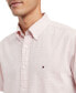 Men's Textured Short Sleeve Button-Down Shirt