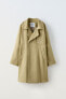 Ramie blend trench coat