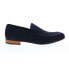 Фото #1 товара Bruno Magli Nunzio MB2NUNN1 Mens Blue Suede Loafers & Slip Ons Casual Shoes