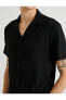 Фото #11 товара Рубашка мужская Koton с коротким рукавом и воротником с лацканами