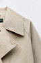 Short trench coat jacket