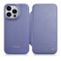 Фото #1 товара Чехол для iPhone 14 Pro Max с магнитной крышкой MagSafe CE Premium Leather от ICARER, светло-фиолетовый