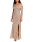 Фото #1 товара Rene Ruiz Sequined Gown Women's