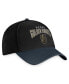 Фото #3 товара Men's Black, Charcoal Vegas Golden Knights Fundamental 2-Tone Flex Hat