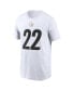 ფოტო #3 პროდუქტის Men's Najee Harris White Pittsburgh Steelers Player Name Number T-shirt