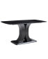 Фото #9 товара Luxurious Faux Marble Dining Table with X-Base and Sturdy Construction