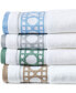 Premium Supima Cotton Cane Weave Jacquard Border 6-Piece Bath Towel Set