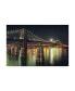 Фото #1 товара Natalie Mikaels 'Moon Over Brooklyn' Canvas Art - 24" x 16"