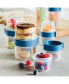 Фото #3 товара Easy Essentials Twist Two Way Food Storage Container Set, 12-Piece, Clear