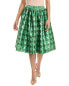 Фото #1 товара Frances Valentine Barbara Midi Skirt Women's Green S