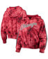 Фото #1 товара Women's Red Chicago Bulls Galaxy Sublimated Windbreaker Pullover Full-Zip Hoodie Jacket