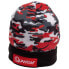 Шапка зимняя QUANTUM FISHING Winter Beanie Black / Red Camo - фото #2