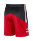 Фото #4 товара Men's Black and Scarlet Ohio State Buckeyes Team Performance Knit Shorts