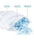 Фото #2 товара Heat and Moisture Reducing Ice Silk and Gel Infused Memory Foam King Pillow