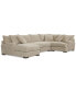 Фото #3 товара Rhyder 4-Pc. 80'' Fabric Sectional Sofa with Chaise, Created for Macy's