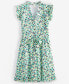 Фото #5 товара Women's Printed Ruffled Dress, Created for Macy's