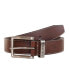 Фото #2 товара Men's Leather Jean Belt with Signature Engraved Keeper