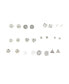 ფოტო #1 პროდუქტის Women's Pack Of 12 Multi-Layer Earrings