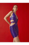 Фото #1 товара Payetli Pencere Detaylı Mini Abiye Elbise