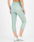 Фото #4 товара Women's Active Wavey-Print Cropped Compression Leggings, Created for Macy