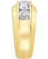 ფოტო #3 პროდუქტის Men's Diamond Channel-Set Ring (3 ct. t.w.) in 10k Gold