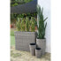 Set of Planters Home ESPRIT polypropylene Rattan 37 x 37 x 60 cm