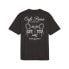 Puma Classics Cafe Graphic Crew Neck Short Sleeve T-Shirt Mens Black Casual Tops