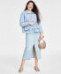 Фото #1 товара Women's Denim Chore Jacket, Created for Macy's