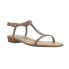 VANELi Brea Chain TStrap Womens Beige Casual Sandals BREA-313118