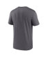 Фото #4 товара Men's Gray Washington Nationals City Connect Logo T-shirt