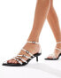 Фото #4 товара Stradivarius pointy heeled sandal in white