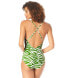 Фото #2 товара Anne Cole 300716 Women X Back Shirred One Piece Swimsuit Size 12
