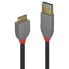 Lindy 2m USB 3.2 Type A to Micro-B Cable - Anthra Line - 2 m - USB A - Micro-USB B - USB 3.2 Gen 1 (3.1 Gen 1) - 5000 Mbit/s - Black