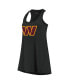 Фото #2 товара Women's Threads Black Washington Commanders Bling Scoop Neck Racerback Tank Top