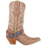 Durango Crush Flag Accessory Cowboy Snip Toe Womens Brown Casual Boots DRD0208