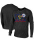 Фото #2 товара Men's Threads Black Philadelphia 76ers City and State Tri-Blend Long Sleeve T-shirt