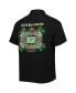 Фото #4 товара Men's Black Green Bay Packers Top of Your Game Camp Button-Up Shirt