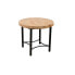 Side table Romimex Black Natural Metal Pine 60 x 45 x 60 cm