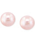 ფოტო #7 პროდუქტის EFFY® 3-Pc. Set Pink, Peach, & White Cultured Freshwater Pearl (9mm) Stud Earrings in Sterling Silver